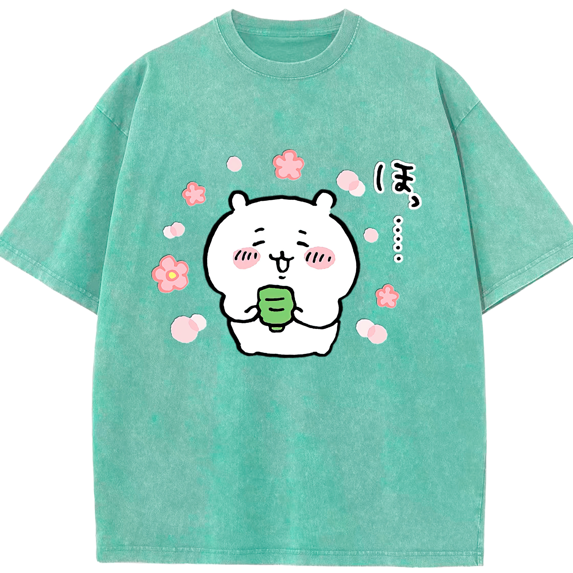 （画像用） ちいかわ ちいかわ Chii-kawa chiikawa 綿100% ヴィンテージ風 半袖Tシャツ（フロントプリント）